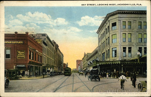 Bay Street, Looking West Jacksonville Florida