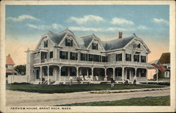 Street View of Fairview House Postcard