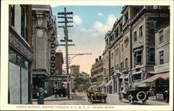 Essex Street, Empire Theatre & YMCA Salem, MA Postcard Postcard Postcard