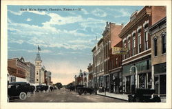 East Main Street Chanute, KS Postcard Postcard Postcard