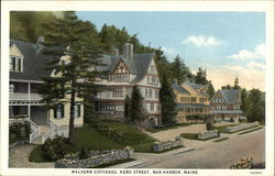 Malvern Cottages, Kebo Street Bar Harbor, ME Postcard Postcard Postcard
