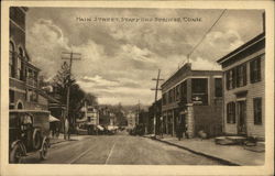 Main Street Stafford Springs, CT Postcard Postcard Postcard