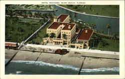 Aerial View of Hotel Wofford Postcard