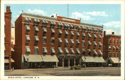 Street View of Eagle Hotel Concord, NH Postcard Postcard Postcard