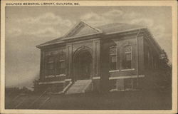 Guilford Memorial Library Postcard