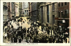 Curb Market , Broad Street Postcard