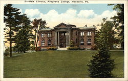 Reis Library, Allegheny College Meadville, PA Postcard Postcard Postcard