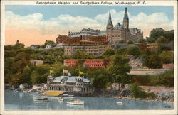 Georgetown Heights and Georgetown College Postcard