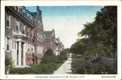 College Row, University of New Hampshire Postcard