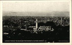 Looking Through the Golden Gate from University of California Berkeley, CA Postcard Postcard Postcard