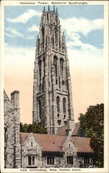 Harkness Tower, Memorial Quadrangle, Yale University New Haven, CT Postcard Postcard Postcard