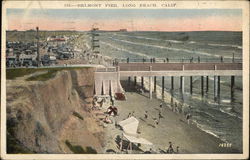 Water View at Belmont Pier Long Beach, CA Postcard Postcard Postcard