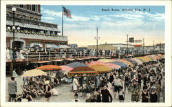Beach Scene Atlantic City, NJ Postcard Postcard Postcard