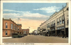 Flores Avenue, Looking South Laredo, TX Postcard Postcard Postcard
