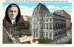 City Hall and Annex Boston, MA Postcard Postcard Postcard