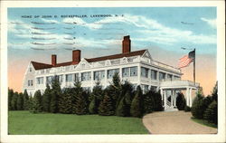 Home of John D. Rockefeller Lakewood, NJ Postcard Postcard Postcard