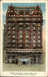 Hotel Wolcott, 31st Street off Fifth Avenue Postcard