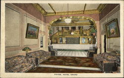 Foyer, Hotel Grand Postcard