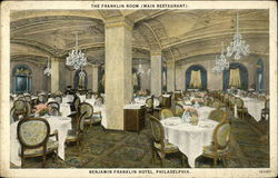 The Franklin Room (Main Restaurant) at the Benjamin Franklin Hotel Postcard