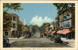 Main Street Granby, QC Canada Quebec Postcard Postcard Postcard