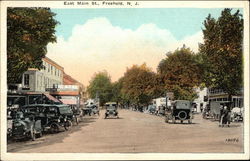 East Main Street View Freehold, NJ Postcard Postcard Postcard