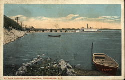 Mt. Calm Landing, Lake Champlain Postcard