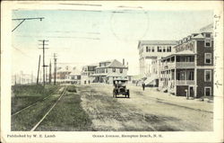 Ocean Avenue Hampton Beach, NH Postcard Postcard Postcard