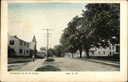 Street Scene Hill, NH Postcard Postcard Postcard