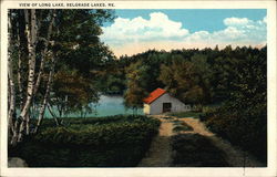 Scenic View of Long Lake Belgrade Lakes, ME Postcard Postcard Postcard