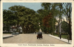 Court Street, Residential Section Postcard