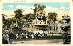 Amusement Park, Rye Beach New York Postcard Postcard Postcard