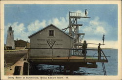 Diving Board at Summerside Prince Edward Island Canada Postcard Postcard Postcard