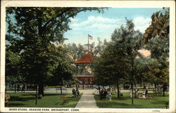Band Stand, Seaside Park Postcard