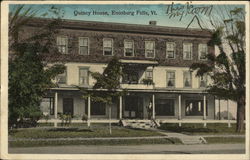 Street View of Quincy House Postcard