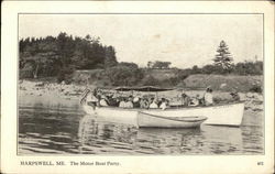 Motor Boat Party Postcard