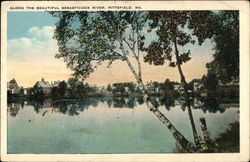 Along the Beautiful Sebasticook River Postcard