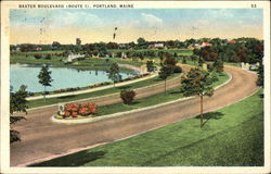 Baxter Boulevard Portland, ME Postcard Postcard Postcard