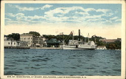 Steamer Mt. Washington at Wharf Postcard