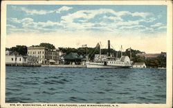 Steamer Mt. Washington at Wharf Wolfeboro, NH Postcard Postcard Postcard