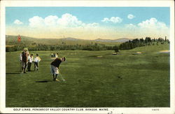 Golf Links, Penobscot Valley Country Club Bangor, ME Postcard Postcard Postcard