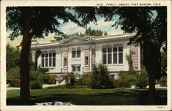 Public Library Fort Morgan, CO Postcard Postcard Postcard