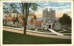 Residential Halls, Cornell University Postcard