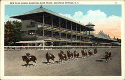 New Club House, Saratoga Race Track Postcard