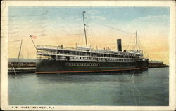 SS "Cuba", Key West, Fla. Postcard