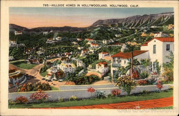 Hillside Homes in Hollywoodland California