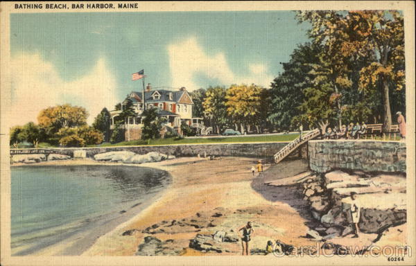 Scenic Bathing Beach Bar Harbor Maine