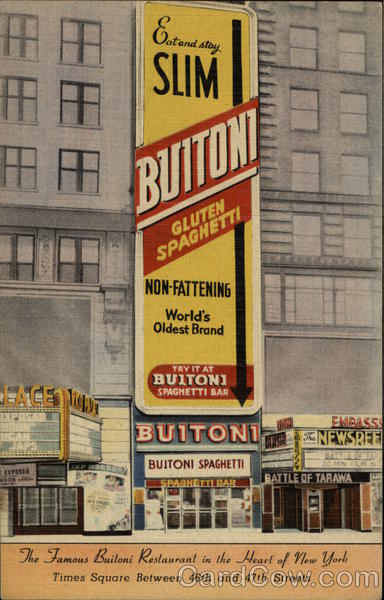 The Famous Buitoni Restaurant in the Heart of New York New York City