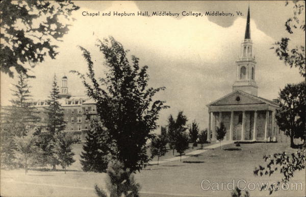 Chapel and Hepburn Hall, Middlebury College Vermont