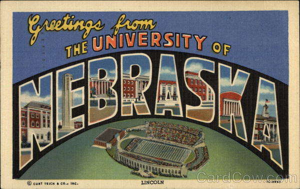 Greetings from the University of Nebraska Lincoln