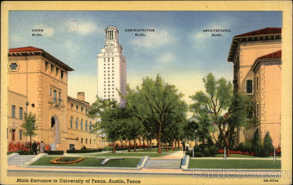 Main Entrance to University of Texas Austin
